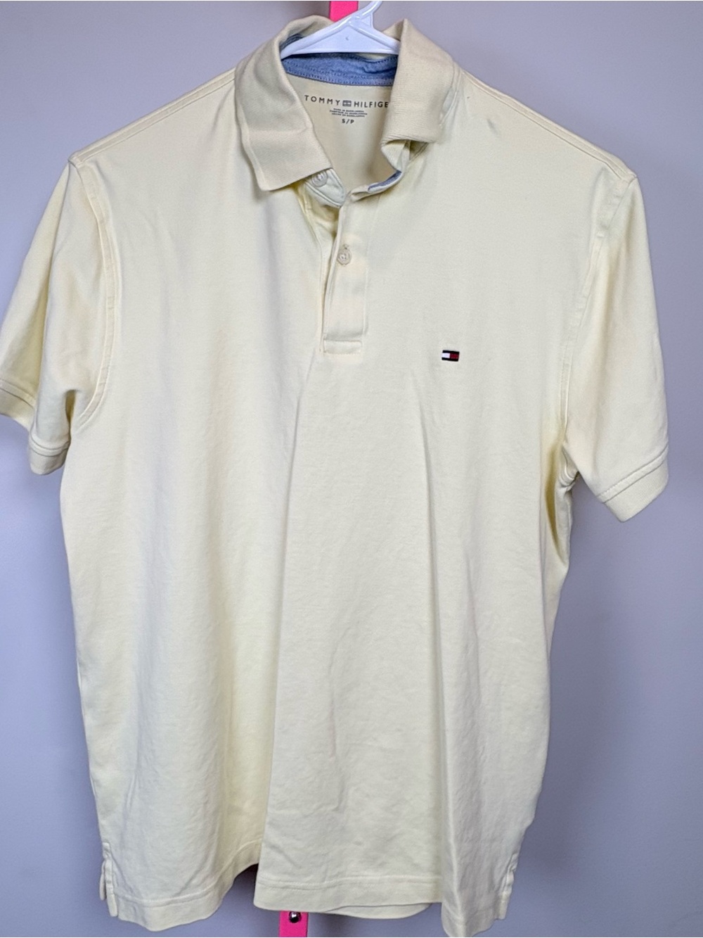 Tommy Hilfiger Men’s Light Yellow Polo Shirt